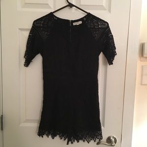 Black Lace Romper